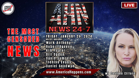 AHN News Live with Corinne Cliford Friday January 26, 2024