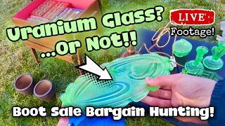 Is It Uranium Glass?...Or Not!! | Bargain Hunting At Torbay Car Boot Sale