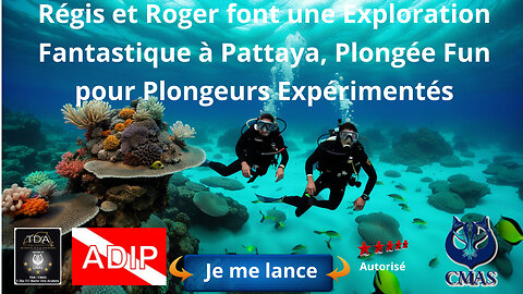 Régis et Roger font une Exploration Fantastique à Pattaya, Plongée Fun pour Plongeurs Expérimentés