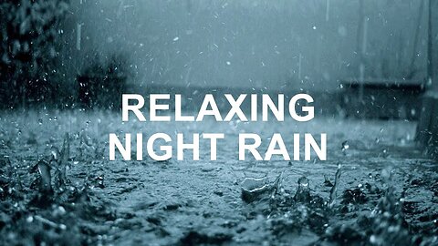 Heavy Rain for Sleep, Rain Noise to Sleep in 2 Minutes with Dark Screen | Noise Cancelling Sound