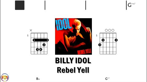 BILLY IDOL Rebel Yell - Guitar Chords & Lyrics HD