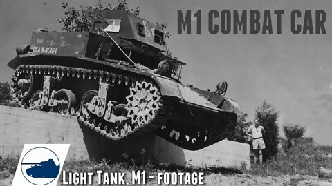 Rare M1 Combat Car footage.