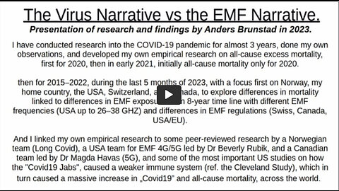 Part 1 - The Virus Narrative vs The 5G EMF Microwave Radiation Narrative! MUST WATCH!!!!!!