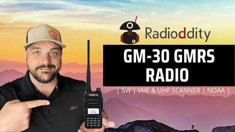 Radioddity GM-30 GMRS Hand Held Radio | New Feature!