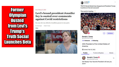 Former Olympian Ousted From Levi's | Trump's Truth Social Now In Beta