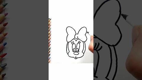 How to draw and paint Minnie Mouse Baby