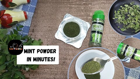 Fresh mint leaves can't be fresh for so long, to make it so long DIY Mint Powder in Minutes!