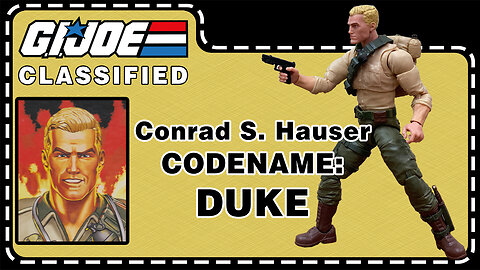 Conrad S. "Duke" Hauser - GI JOE Classified Retro Card - Unboxing & Review