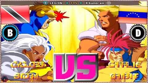 X-Men vs. Street Fighter (LEG!0N Vs. X buner air) [Trinidad and Tobago Vs. Venezuela]