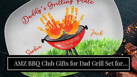 AMZ BBQ Club Gifts for Dad Grill Set for Fathers Day, Dad's Birthday or Anytime - 4 Piece Grill...