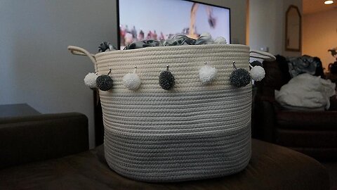 OrganiHaus Woven Baskets for Storage 20x13 Modern Boho Laundry Basket