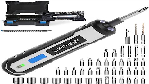 Bielmeier 4V Rechargeable Cordless Electric Screwdriver Kit Unboxing Review