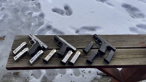 Smith and Wesson 4046 vs Smith and Wesson SD40VE vs Glock 23 - 40 S&W range day accuracy reliability