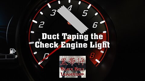 Duct Taping the Check Engine Light