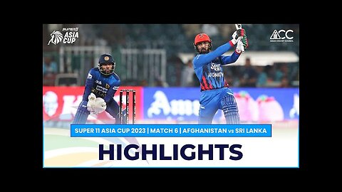 Super11 Asia Cup 2023 _ Match 6 _ Afghanistan vs Sri Lanka