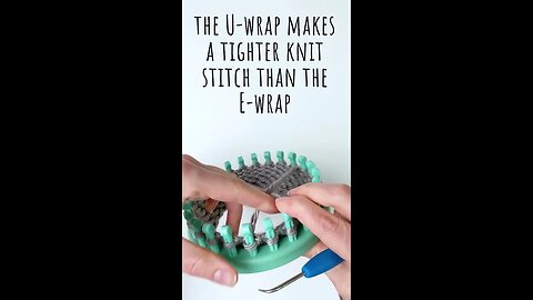 Loom Knitting 101: U- Wrap Stitch #shorts