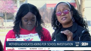 Mother and advocates asking for school investigation