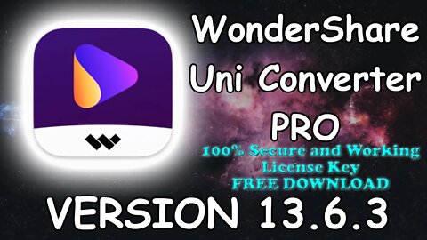 Wondershare UniConverter 13.6.3.2|Easy Install|Free version|100% working and secure|