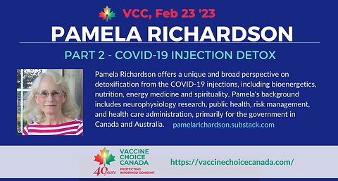 Part 2 Covid-19 Injection Detox - Pamela Richardson