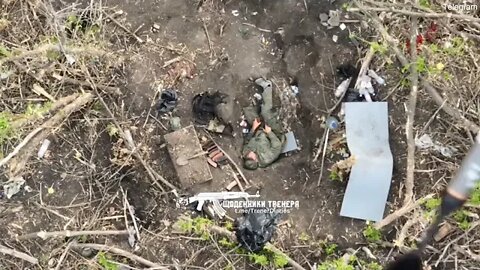 Russian soldier rudely awaken by Ukraine bomb