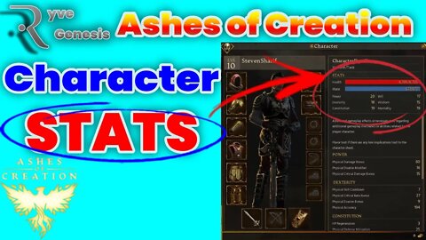 Ashes of Creation Character Stats and Attributes