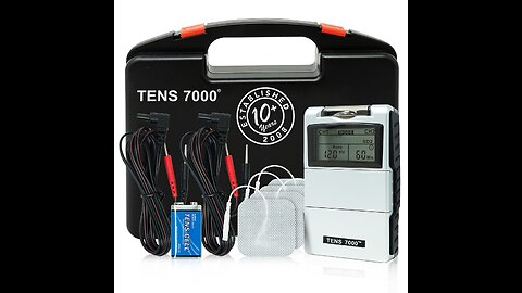 TENS 7000 Digital TENS Unit with Accessories - TENS Unit Muscle Stimulator for Back Pain Relief