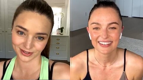 Experience a Dynamic Workout with Miranda Kerr and The Sculpt Society's Megan Roup! Feel the Burn!