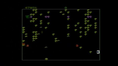 Centipede (Atari 7800) Gameplay (RetroTink 2X Pro, VCR)