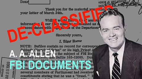 A. A. Allen: FBI Record Declassified