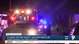 TFD crews rescued 3 from flood in Tanque Verde Wash