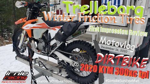 Trelleborg Winter Friction (Studded Mitas Dirtbike) Tires - First Impression Review
