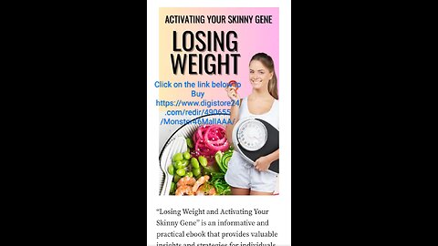 Losing Weight and Activating Your Skinny Gene + Ebook