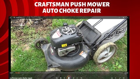 craftsman push mower auto choke repair for FREE