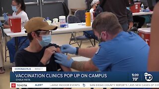 Vaccination clinics pop up on San Diego County school campuses