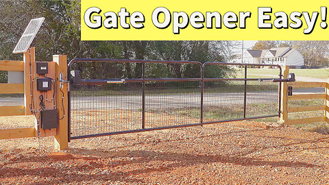 How To Install Topens Single/Double Gate Opener with Solar