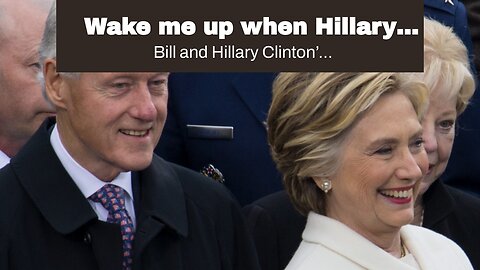 Wake me up when Hillary Clinton gets arrested…