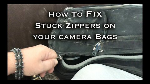 How to Fix Stuck Zippers on Your Camera Bags or ANY Bag! Fast and EASY