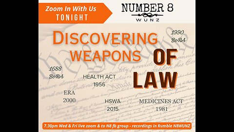 Ep 62 N8 14th Jul 23 - Discovering Weapons of Law