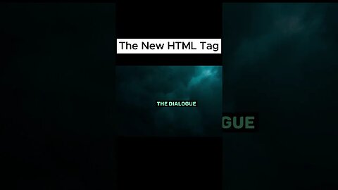 How to Use the New HTML TAG #shorts