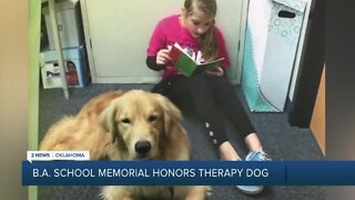 Broken Arrow memorial honors therapy dog