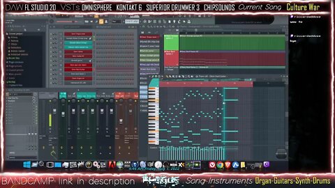 Fl Studio 20-Power Song Building (Organ-SymphonyGuitar)-Omnisphere-Superior drummer 3-Kontakt 6 &…