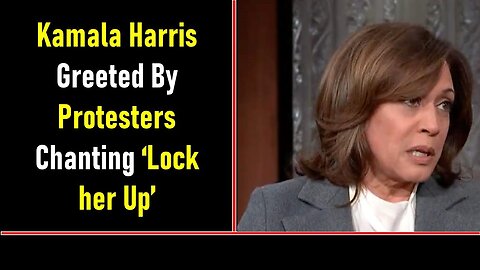 KAMALA HARRIS GREETED BY PROTESTERS CHANTING ‘LOCK HER UP’ - TRUMP NEWS