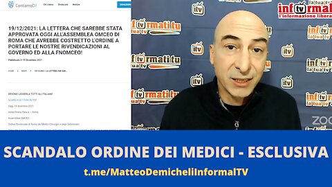 SCANDALO ORDINE DEI MEDICI - ESCLUSIVA