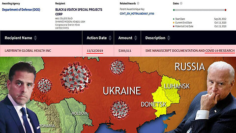 Joe & Hunter Biden were Funding COVID19 'Research' in Ukraine before the Virus was Identified! 🦠🔬