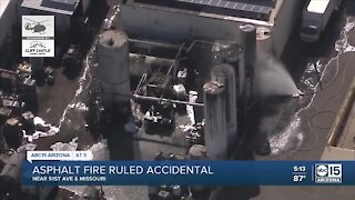 Silo filled with liquid asphalt catches fire at Glendale plant