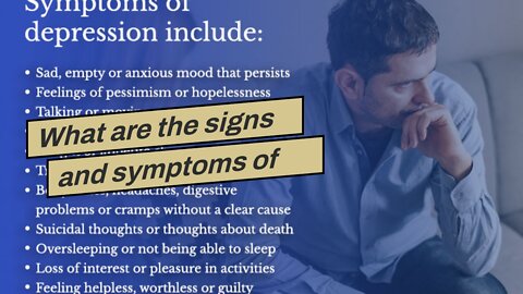 What are the signs and symptoms of depression? Can Be Fun For Anyone