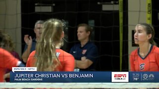 Benjamin volleyball advances to regional finals