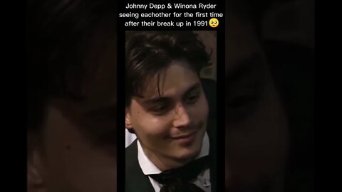 JOHNNY DEPP & WINONA RYDER seeing eachother for the first time after their break up🥺💔