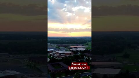 #sunset over #cedarville #ohio