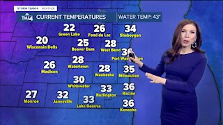 Slick roads Wednesday morning, temps in the 20s